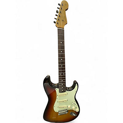 Used Fender MADE IN JAPAN STRATOCASTER 2 Color Sunburst Solid Body Electric Guitar