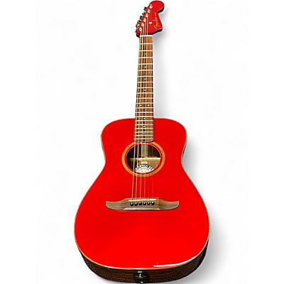 Used Fender MALIBU CLASSIC HRM Red Acoustic Electric Guitar