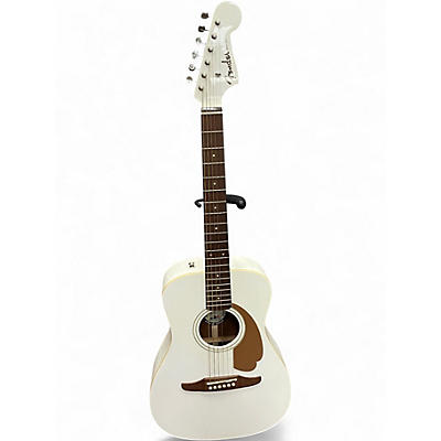 Used Fender MALIBU PLAYER ARG White Acoustic Electric Guitar