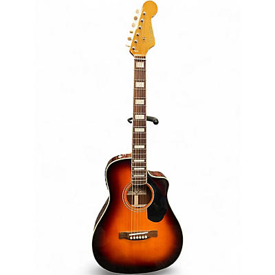 Used Fender  MALIBU SCE 3 Tone Sunburst Acoustic Electric Guitar