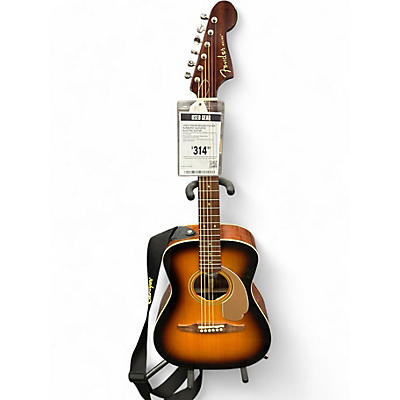 Used Fender MALIBU player sunburst Acoustic Electric Guitar