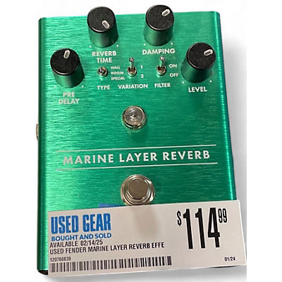 Used Fender MARINE LAYER REVERB Effect Pedal