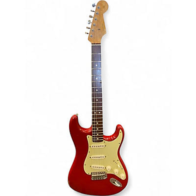 Used Fender MASTERBUILD CHRIS FLEMING 63 STRATOCASTER Dakota Red Solid Body Electric Guitar