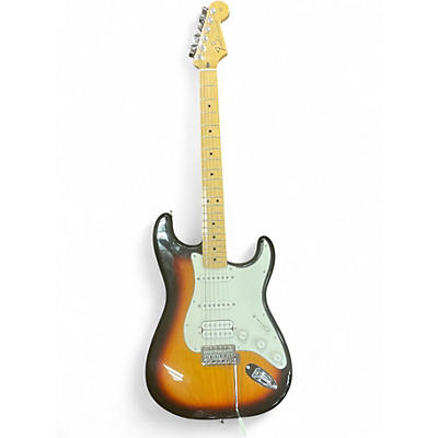 Used Fender MEXICAN STANDARD STRATOCASTER HSS 3 Tone Sunburst Solid Body Electric Guitar
