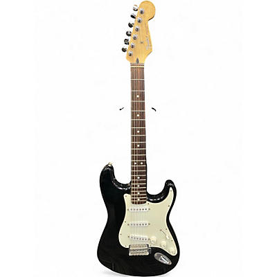 Used Fender MEXICAN STRATOCASTER Black Solid Body Electric Guitar