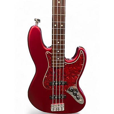 Used Fender MIJ Hybrid II JAZZ FSR Satin Candy Apple Red Electric Bass Guitar