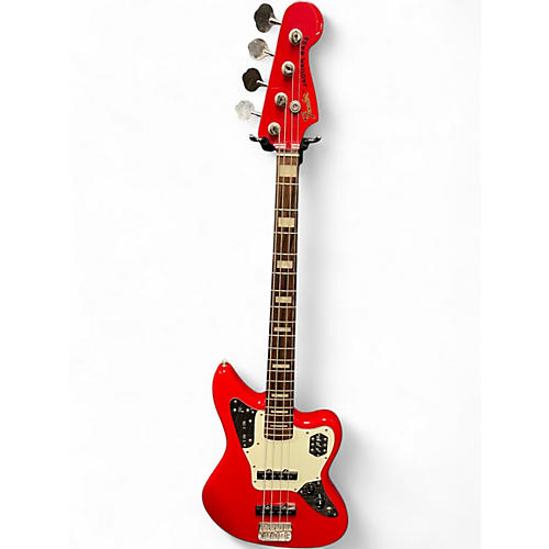 Used Fender MIJ Jaguar Bass Hot Rod Red Electric Bass Guitar Hot Rod Red