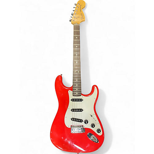 Used Fender MIJ LIMITED INTERNATIONAL COLOR STRATOCASTER MOROCCO RED Solid Body Electric Guitar MOROCCO RED