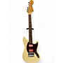 Used Fender MIJ Mustang HH with Dimarzio Pickups Antique White Solid Body Electric Guitar Antique White