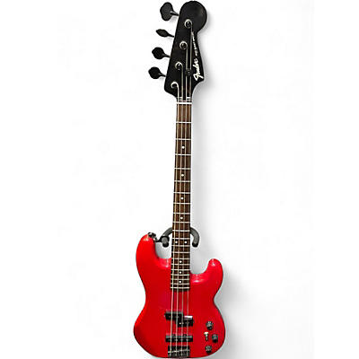 Used Fender MIJ P BASS Candy Apple Red Electric Bass Guitar
