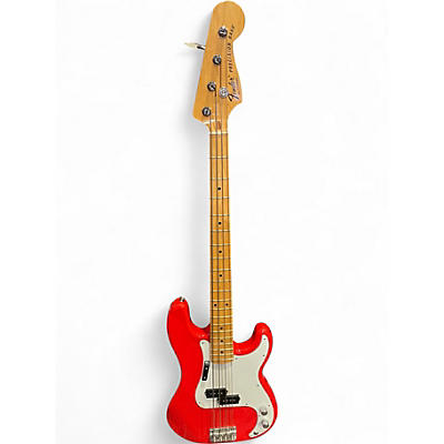 Used Fender MIJ PRECISION BASS MORROCCO RED Electric Bass Guitar