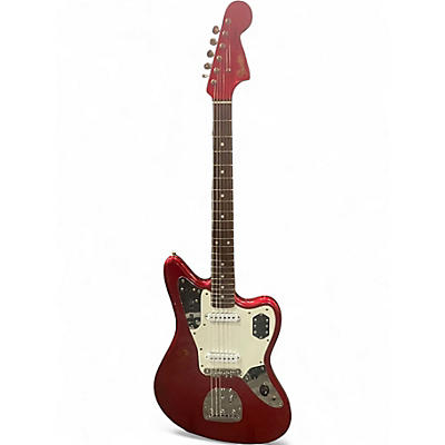 Used Fender MIJ Reissue '62 Jaguar Candy Apple Red Solid Body Electric Guitar