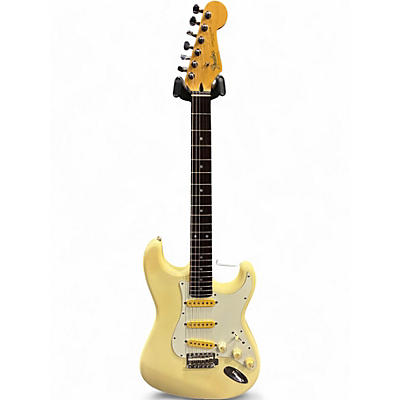 Used Fender MIJ Stratocaster Antique White Solid Body Electric Guitar