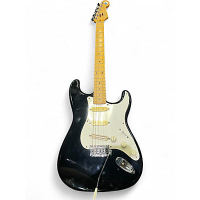 Used Fender MIJ Stratocaster Black Solid Body Electric Guitar