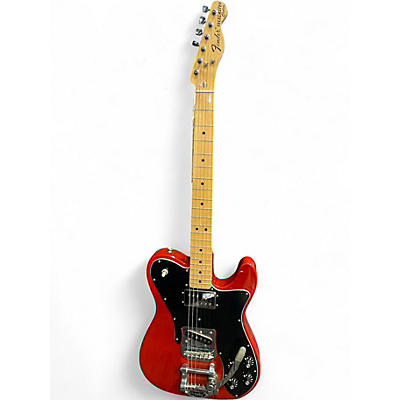 Used Fender MIM '72 REISSUE CUSTOM Red Solid Body Electric Guitar