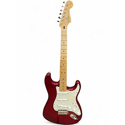 Used Fender MIM DELUXE STRATOCASTER Candy Apple Red Solid Body Electric Guitar