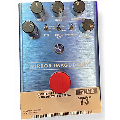 Used Fender MIRROR IMAGE DELAY Effect Pedal
