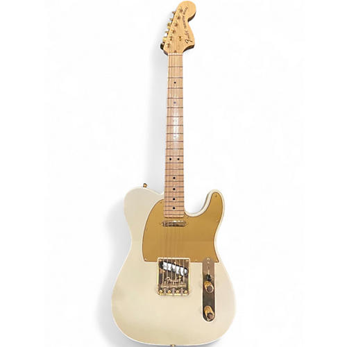 Used Fender MOD SHOP TELE  WHITE AND GOLD  Solid Body Electric Guitar WHITE AND GOLD