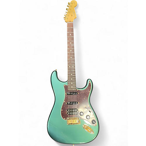 Used Fender MODDED STRATOCASTER Emerald Green Solid Body Electric Guitar Emerald Green