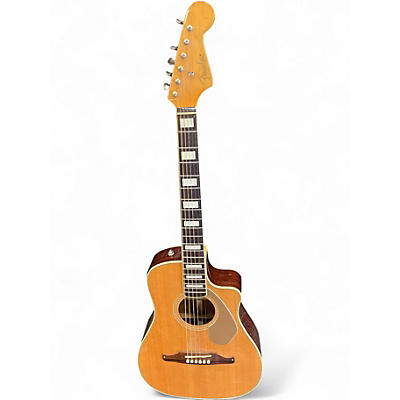 Used Fender Malibu CE Natural Acoustic Electric Guitar