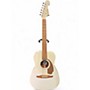 Used Fender Malibu CE White Acoustic Electric Guitar White