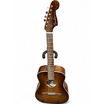 Used Fender Malibu CE cognac burst Acoustic Electric Guitar