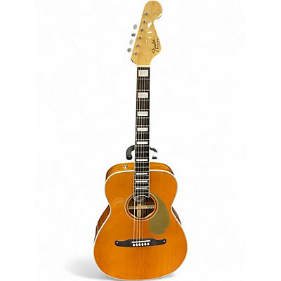 Used Fender Malibu Vintage Aged Natural Acoustic Electric Guitar