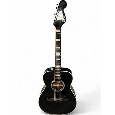 Used Fender Malibu Vintage Black Acoustic Electric Guitar