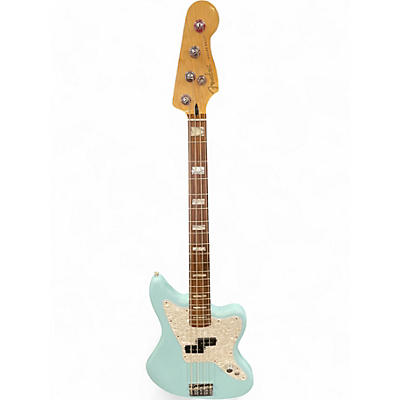 Used Fender Mark Hoppus Jaguar Bass Daphne Blue Electric Bass Guitar
