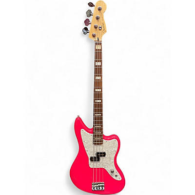 Used Fender Mark Hoppus Signature Jaguar Bass HOT PINK Hot Pink Electric Bass Guitar
