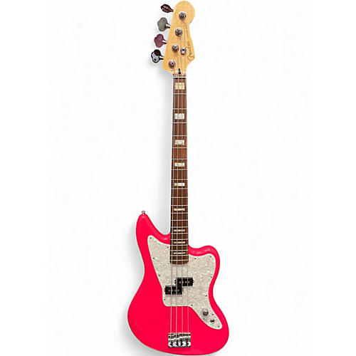 Used Fender Mark Hoppus Signature Jaguar Bass HOT PINK Hot Pink Electric Bass Guitar Hot Pink