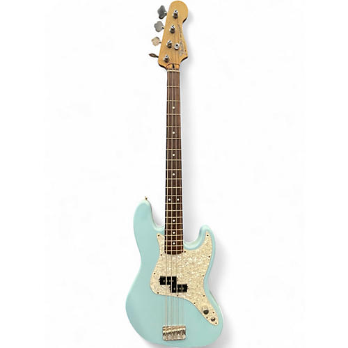Used Fender Mark Hoppus Signature Jazz Bass Daphne Blue Electric Bass Guitar Daphne Blue