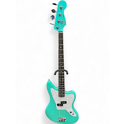 Used Fender Mark Hoppus Signature Jazz Bass Surf Green Electric Bass Guitar