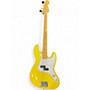 Used Fender Mark Hoppus Signature Jazz Bass Yellow Electric Bass Guitar Yellow