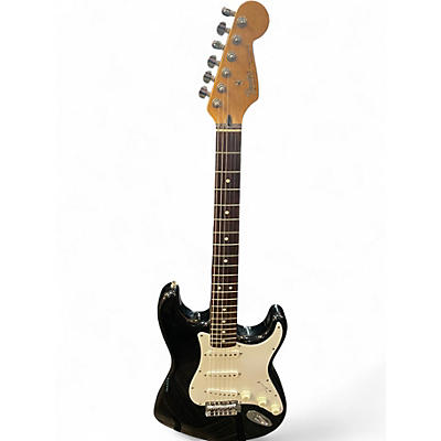 Used Fender Mexican Standard Black Solid Body Electric Guitar
