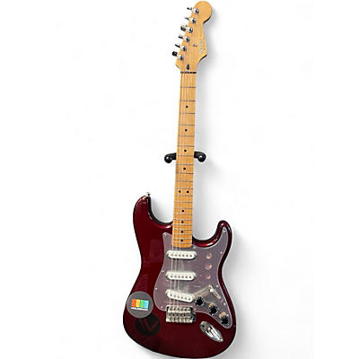 Used Fender Mexican Standard Stratocaster Red Solid Body Electric Guitar