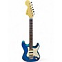 Used Fender Michiya Haruhata Stratocaster Blue Solid Body Electric Guitar Blue