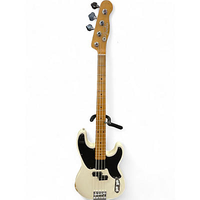 Used Fender Mike Dirnt Road Worn Precision Bass Alpine White Electric Bass Guitar