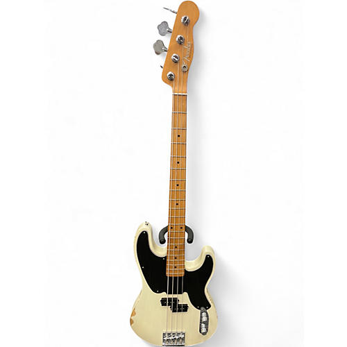 Used Fender Mike Dirnt Road Worn Precision Bass Antique White Electric Bass Guitar Antique White