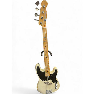 Used Fender Mike Dirnt Road Worn Precision Bass Blonde Electric Bass Guitar