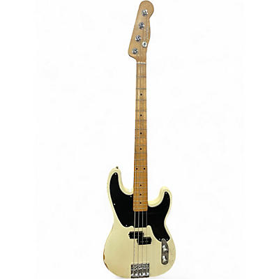 Used Fender Mike Dirnt Road Worn® Precision Bass White Blonde Electric Bass Guitar