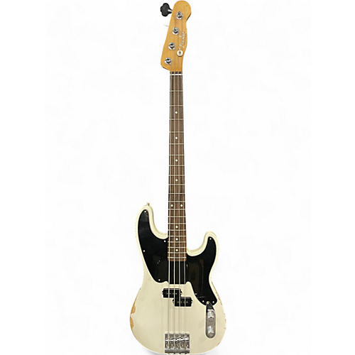Used Fender Mike Dirnt Signature Precision Bass White Blonde Electric Bass Guitar White Blonde