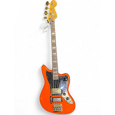 Used Fender Mike Kerr Jaguar Bass tigers blood orange Electric Bass Guitar