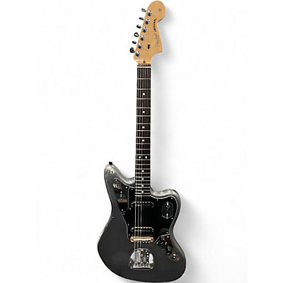 Used Fender Mod Shop jaguar Black and Silver Solid Body Electric Guitar