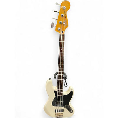 Used Fender Modern Player Jazz Bass Alpine White Electric Bass Guitar