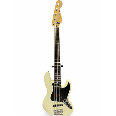 Used Fender Modern Player Jazz Bass V 5 String Alpine White Electric Bass Guitar