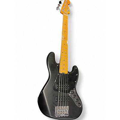 Used Fender Modern Player Jazz Bass V 5 String Satin Black Electric Bass Guitar