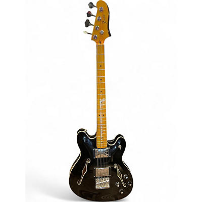 Used Fender Modern Player Starcaster Bass Black Electric Bass Guitar