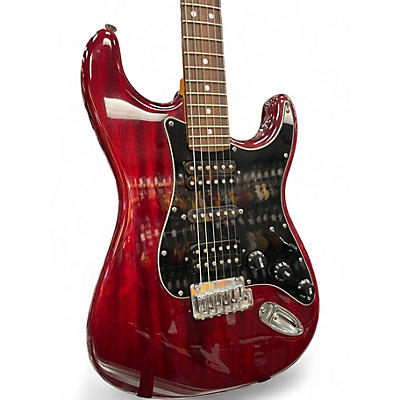 Used Fender Modern Player Stratocaster HSH Trans Crimson Red Solid Body Electric Guitar