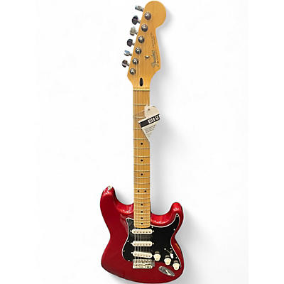 Used Fender Modern Player Stratocaster HSS Candy Apple Red Solid Body Electric Guitar